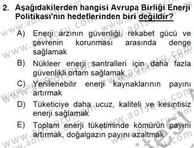 Enerji Tasarrufu Dersi 2015 - 2016 Yılı (Final) Dönem Sonu Sınav Soruları 2. Soru