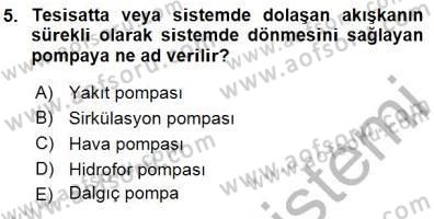 Enerji Tasarrufu Dersi 2015 - 2016 Yılı (Final) Dönem Sonu Sınav Soruları 5. Soru