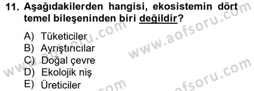 Enerji ve Çevre Dersi 2012 - 2013 Yılı (Final) Dönem Sonu Sınav Soruları 11. Soru