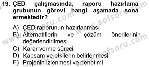 Enerji ve Çevre Dersi 2012 - 2013 Yılı (Final) Dönem Sonu Sınav Soruları 19. Soru