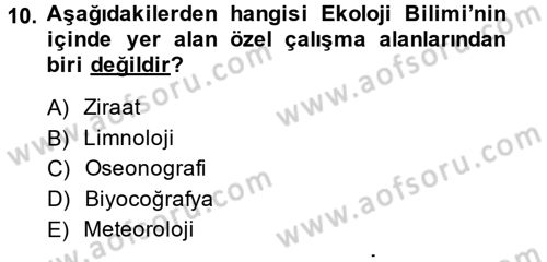 Enerji ve Çevre Dersi 2013 - 2014 Yılı (Final) Dönem Sonu Sınav Soruları 10. Soru