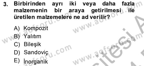 Enerji ve Çevre Dersi 2013 - 2014 Yılı (Final) Dönem Sonu Sınav Soruları 3. Soru