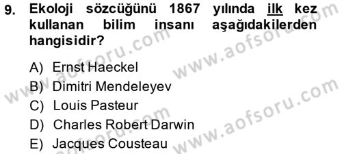 Enerji ve Çevre Dersi 2013 - 2014 Yılı (Final) Dönem Sonu Sınav Soruları 9. Soru