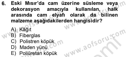 Enerji ve Çevre Dersi 2013 - 2014 Yılı Tek Ders Sınav Soruları 6. Soru