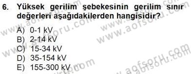 Güç Sistemleri Analizi Dersi 2012 - 2013 Yılı (Final) Dönem Sonu Sınav Soruları 6. Soru