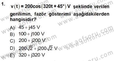 Güç Sistemleri Analizi Dersi Ara Sınavı Deneme Sınav Soruları 1. Soru
