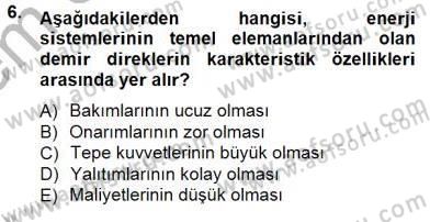 Güç Sistemleri Analizi Dersi 2013 - 2014 Yılı (Final) Dönem Sonu Sınav Soruları 6. Soru