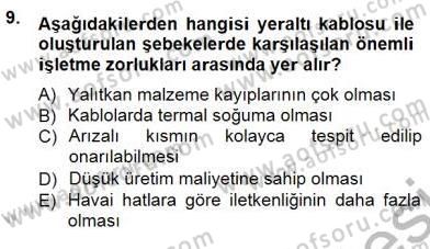 Güç Sistemleri Analizi Dersi 2013 - 2014 Yılı (Final) Dönem Sonu Sınav Soruları 9. Soru