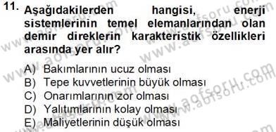 Güç Sistemleri Analizi Dersi 2013 - 2014 Yılı Tek Ders Sınav Soruları 11. Soru