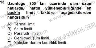 Güç Sistemleri Analizi Dersi 2013 - 2014 Yılı Tek Ders Sınav Soruları 13. Soru