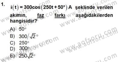 Güç Sistemleri Analizi Dersi Ara Sınavı Deneme Sınav Soruları 1. Soru