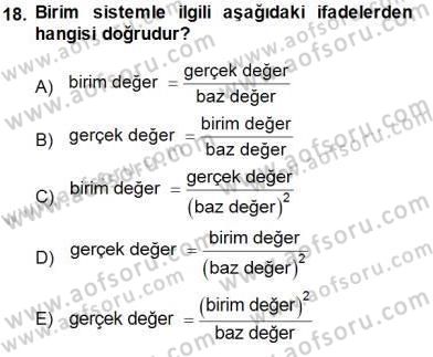 Güç Sistemleri Analizi Dersi Ara Sınavı Deneme Sınav Soruları 18. Soru