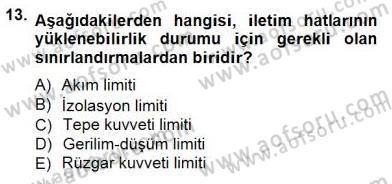 Güç Sistemleri Analizi Dersi 2014 - 2015 Yılı (Final) Dönem Sonu Sınav Soruları 13. Soru