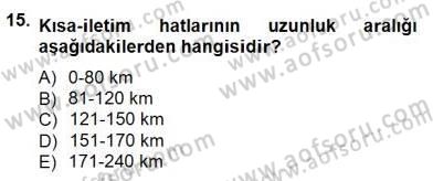 Güç Sistemleri Analizi Dersi 2014 - 2015 Yılı (Final) Dönem Sonu Sınav Soruları 15. Soru