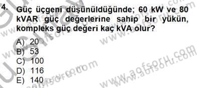 Güç Sistemleri Analizi Dersi 2014 - 2015 Yılı (Final) Dönem Sonu Sınav Soruları 4. Soru