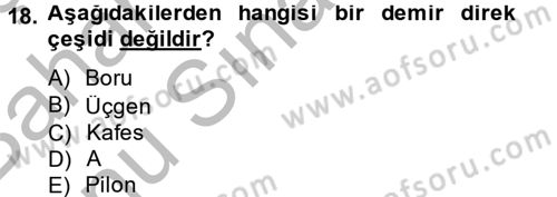 Elektrik Enerjisi İletimi ve Dağıtımı Dersi 2012 - 2013 Yılı (Final) Dönem Sonu Sınav Soruları 18. Soru