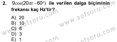 Elektrik Enerjisi İletimi ve Dağıtımı Dersi 2012 - 2013 Yılı (Final) Dönem Sonu Sınav Soruları 2. Soru