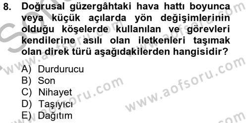 Elektrik Enerjisi İletimi ve Dağıtımı Dersi 2012 - 2013 Yılı (Final) Dönem Sonu Sınav Soruları 8. Soru