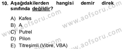 Elektrik Enerjisi İletimi ve Dağıtımı Dersi 2014 - 2015 Yılı (Final) Dönem Sonu Sınav Soruları 10. Soru