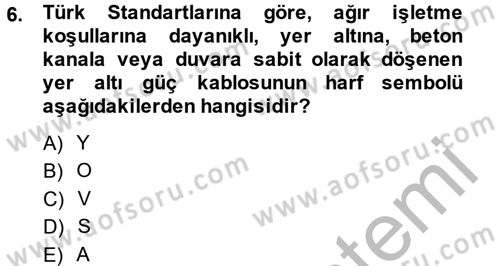 Elektrik Enerjisi İletimi ve Dağıtımı Dersi 2014 - 2015 Yılı (Final) Dönem Sonu Sınav Soruları 6. Soru