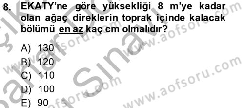 Elektrik Enerjisi İletimi ve Dağıtımı Dersi 2014 - 2015 Yılı (Final) Dönem Sonu Sınav Soruları 8. Soru