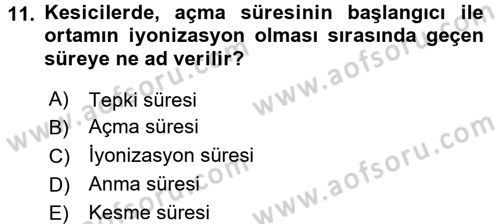 Elektrik Enerjisi İletimi ve Dağıtımı Dersi 2015 - 2016 Yılı (Vize) Ara Sınav Soruları 11. Soru