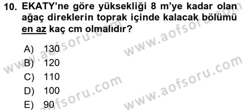 Elektrik Enerjisi İletimi ve Dağıtımı Dersi 2015 - 2016 Yılı Tek Ders Sınav Soruları 10. Soru