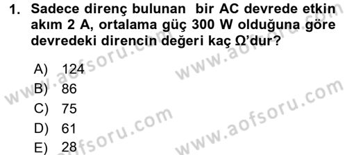 Elektrik Enerjisi İletimi ve Dağıtımı Dersi 2016 - 2017 Yılı (Vize) Ara Sınav Soruları 1. Soru