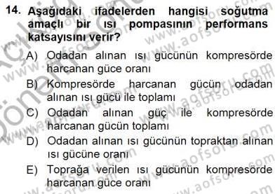 Sanayide Enerji Ekonomisi Dersi 2012 - 2013 Yılı (Final) Dönem Sonu Sınav Soruları 14. Soru