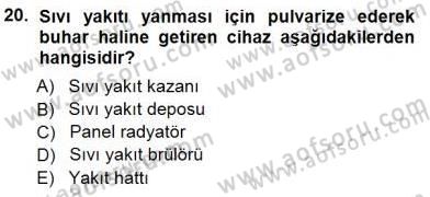 Sanayide Enerji Ekonomisi Dersi 2012 - 2013 Yılı (Final) Dönem Sonu Sınav Soruları 20. Soru