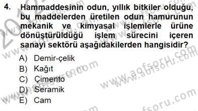 Sanayide Enerji Ekonomisi Dersi 2012 - 2013 Yılı (Final) Dönem Sonu Sınav Soruları 4. Soru