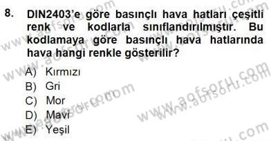 Sanayide Enerji Ekonomisi Dersi 2012 - 2013 Yılı (Final) Dönem Sonu Sınavı 8. Soru