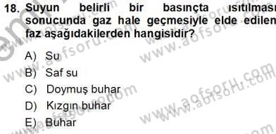 Sanayide Enerji Ekonomisi Dersi 2013 - 2014 Yılı (Vize) Ara Sınav Soruları 18. Soru