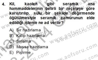 Sanayide Enerji Ekonomisi Dersi 2013 - 2014 Yılı (Final) Dönem Sonu Sınav Soruları 4. Soru