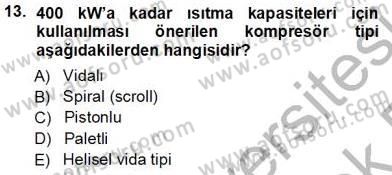 Sanayide Enerji Ekonomisi Dersi 2013 - 2014 Yılı Tek Ders Sınav Soruları 13. Soru