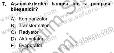 Sanayide Enerji Ekonomisi Dersi 2014 - 2015 Yılı (Vize) Ara Sınav Soruları 7. Soru
