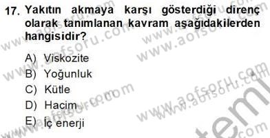 Sanayide Enerji Ekonomisi Dersi 2014 - 2015 Yılı (Final) Dönem Sonu Sınav Soruları 17. Soru