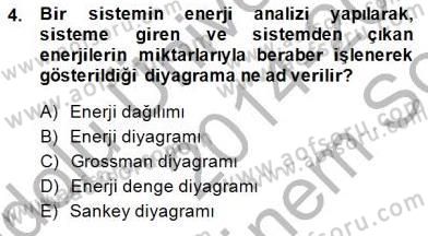 Sanayide Enerji Ekonomisi Dersi 2014 - 2015 Yılı (Final) Dönem Sonu Sınav Soruları 4. Soru
