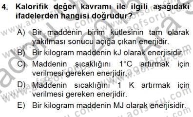 Sanayide Enerji Ekonomisi Dersi 2015 - 2016 Yılı (Vize) Ara Sınav Soruları 4. Soru