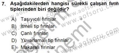 Sanayide Enerji Ekonomisi Dersi 2015 - 2016 Yılı (Vize) Ara Sınav Soruları 7. Soru