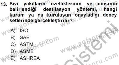 Sanayide Enerji Ekonomisi Dersi 2015 - 2016 Yılı (Final) Dönem Sonu Sınav Soruları 13. Soru