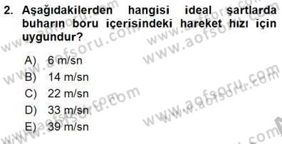 Sanayide Enerji Ekonomisi Dersi 2015 - 2016 Yılı (Final) Dönem Sonu Sınav Soruları 2. Soru