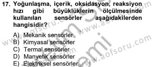 Isıtma Havalandırma ve Klima Sistemlerinde Enerji Ekonomisi Dersi 2012 - 2013 Yılı (Final) Dönem Sonu Sınavı 17. Soru