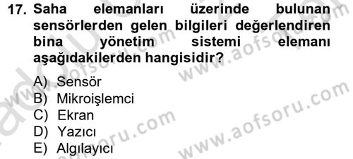 Isıtma Havalandırma ve Klima Sistemlerinde Enerji Ekonomisi Dersi 2013 - 2014 Yılı Tek Ders Sınav Soruları 17. Soru