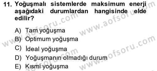Isıtma Havalandırma ve Klima Sistemlerinde Enerji Ekonomisi Dersi 2014 - 2015 Yılı (Vize) Ara Sınav Soruları 11. Soru