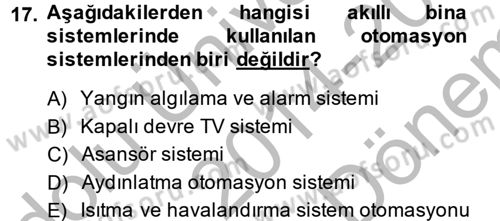 Isıtma Havalandırma ve Klima Sistemlerinde Enerji Ekonomisi Dersi 2014 - 2015 Yılı (Final) Dönem Sonu Sınav Soruları 17. Soru