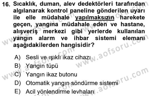 Isıtma Havalandırma ve Klima Sistemlerinde Enerji Ekonomisi Dersi 2015 - 2016 Yılı Tek Ders Sınav Soruları 16. Soru