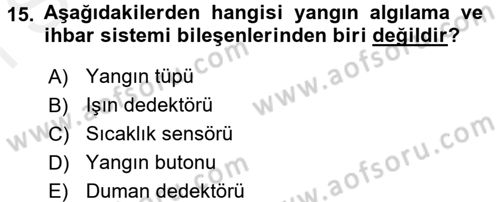Isıtma Havalandırma ve Klima Sistemlerinde Enerji Ekonomisi Dersi 2017 - 2018 Yılı (Final) Dönem Sonu Sınav Soruları 15. Soru