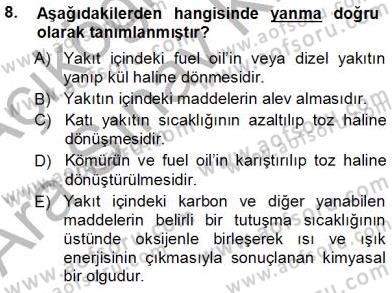 Elektrik Enerjisi Üretimi Dersi 2012 - 2013 Yılı (Vize) Ara Sınav Soruları 8. Soru