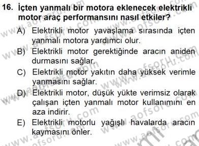 Elektrik Enerjisi Üretimi Dersi 2012 - 2013 Yılı (Final) Dönem Sonu Sınav Soruları 16. Soru